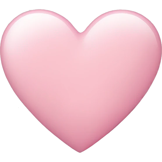 Light pink heart emoji