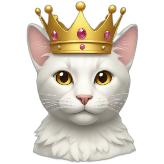 Cat with crown  emoji