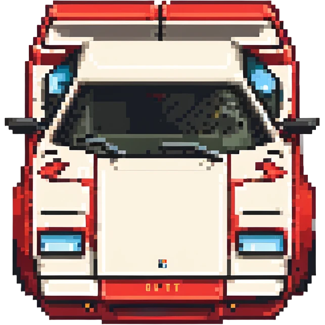 красная Lamborghini Countach, no background emoji
