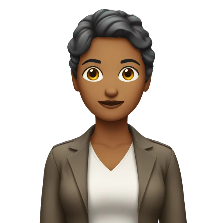 Mujer con pesas emoji