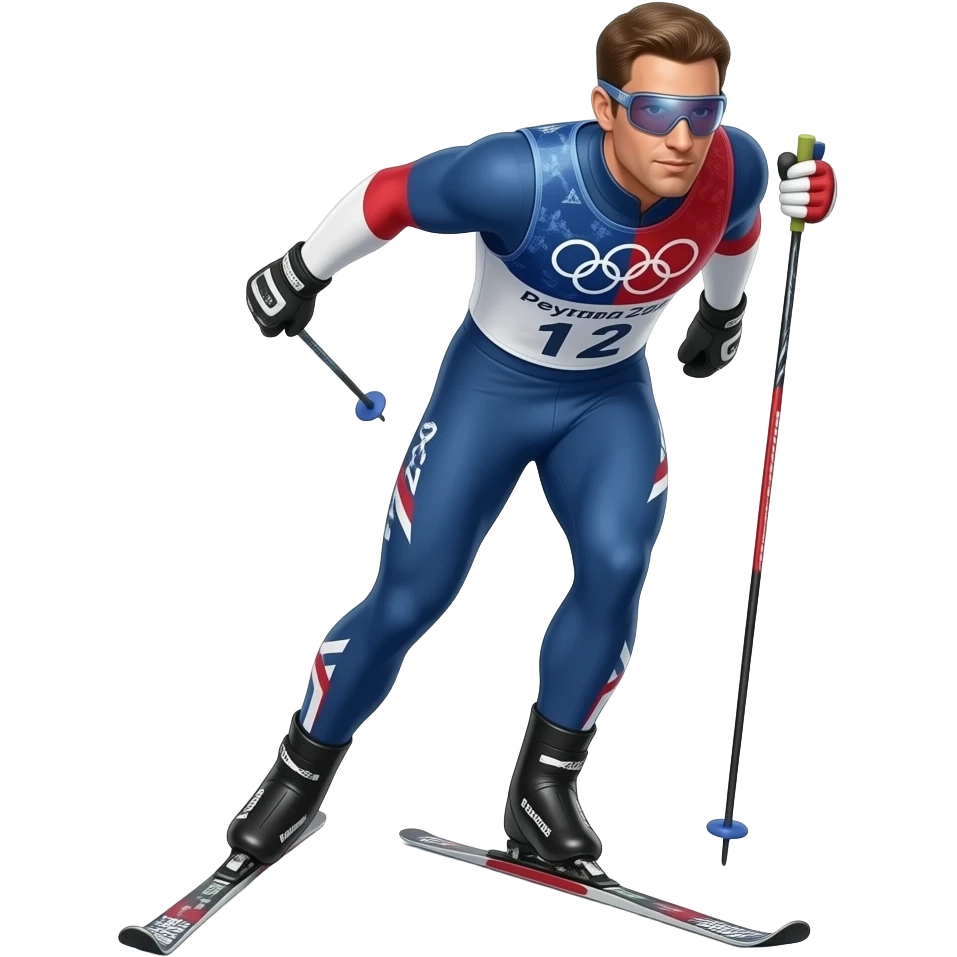 Male USA Olympic Skier emoji