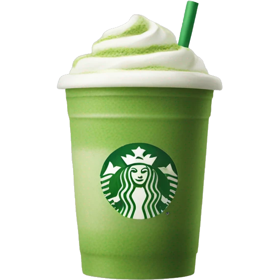 Starbucks matcha emoji