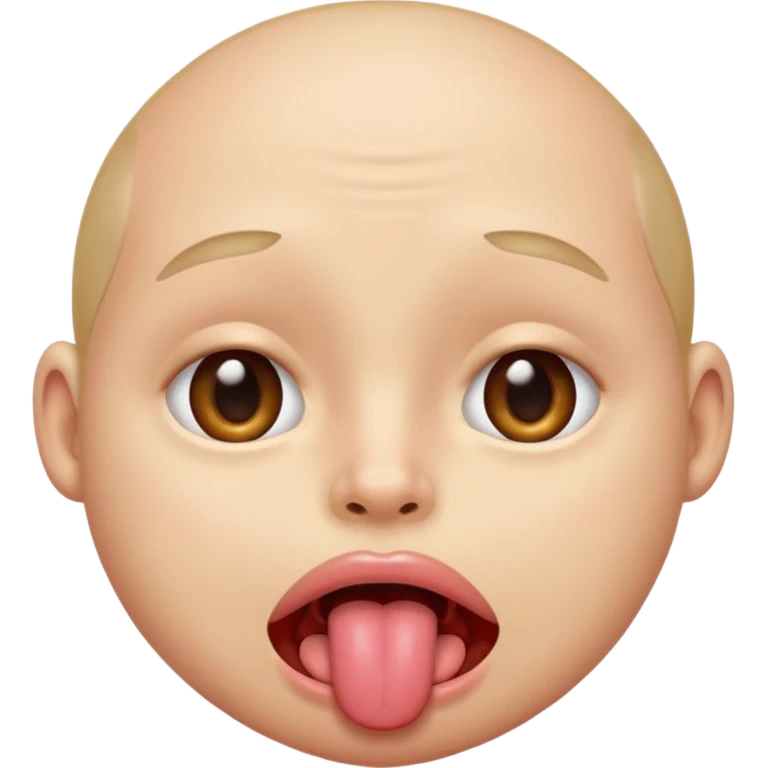 Aheago tounge out eyes up, horny  emoji