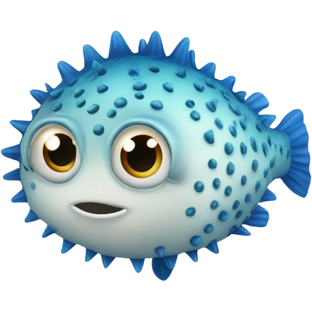 blue puffer fish toy emoji