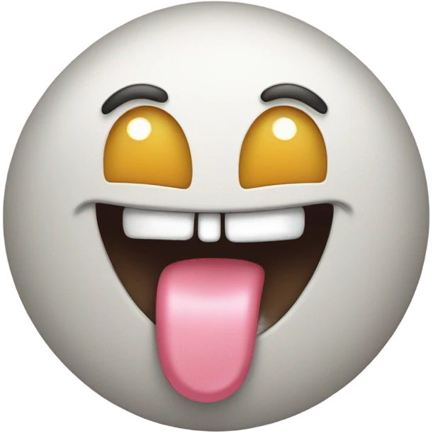 Cute emoji with tongue emoji