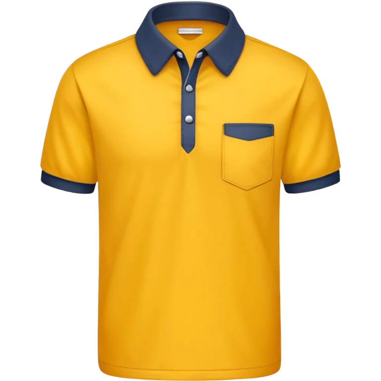 yellow shirt with a collar emoji