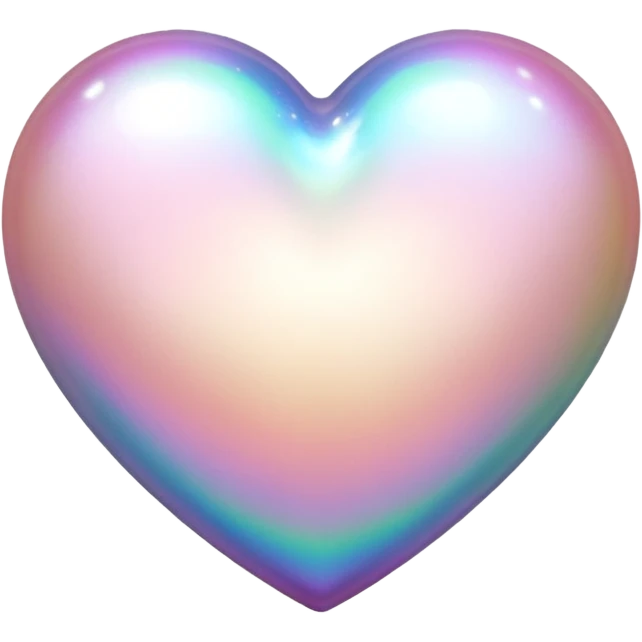 heart with a pearl texture emoji