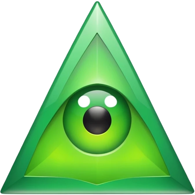 Triângulo verde apontado para baixo emoji