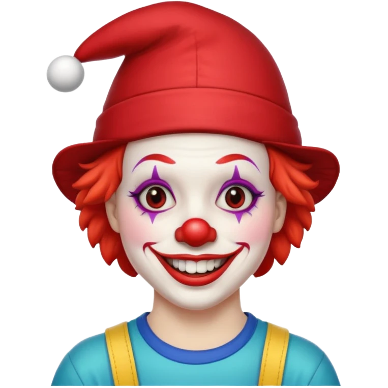 black skater clown emoji