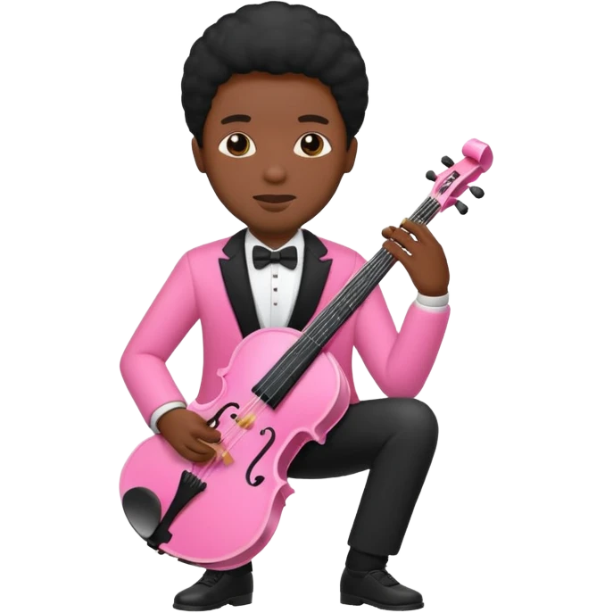 pink musician black man  emoji