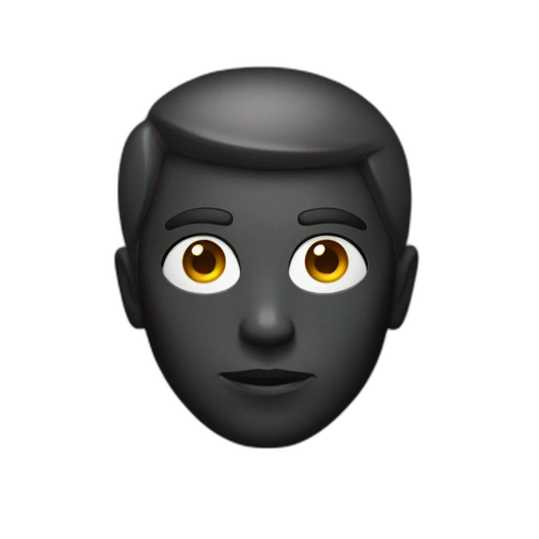 Un noir emoji
