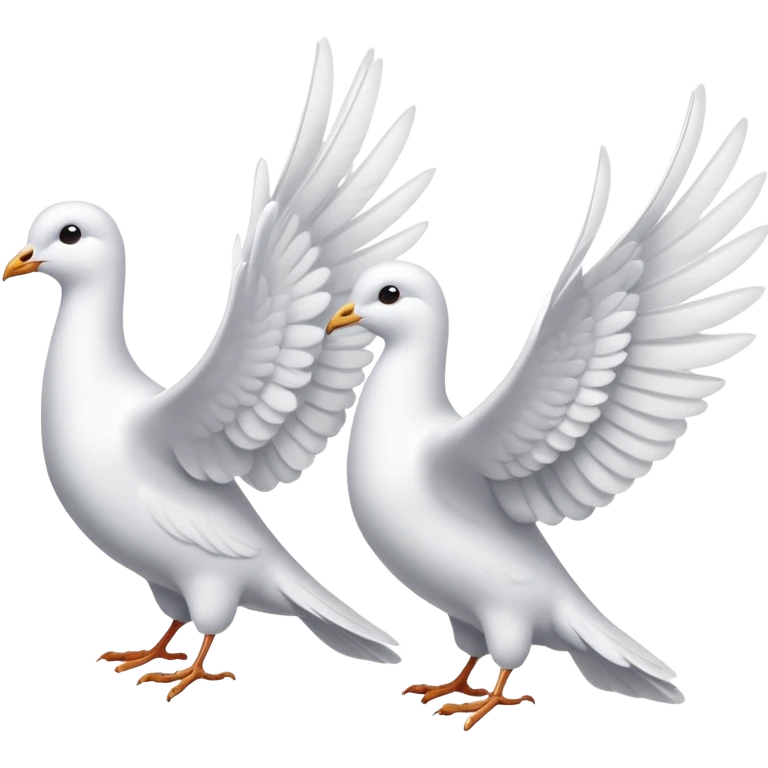 white doves emoji