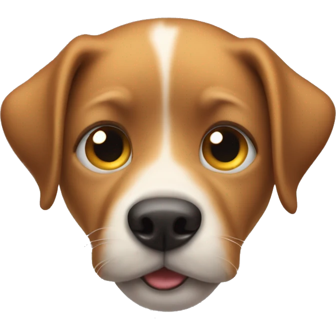 Dog playing peek a boo emoji
