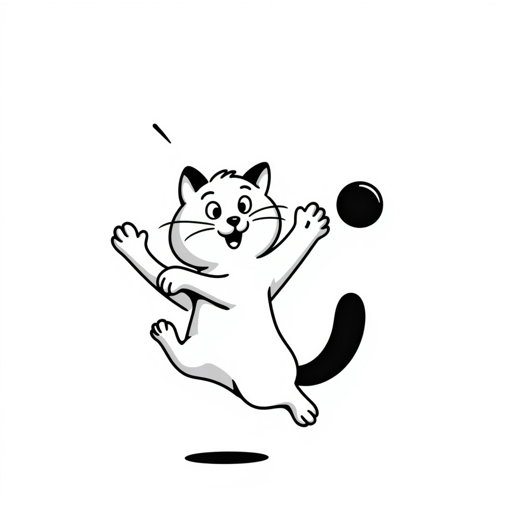 cat playing with a ball emoji