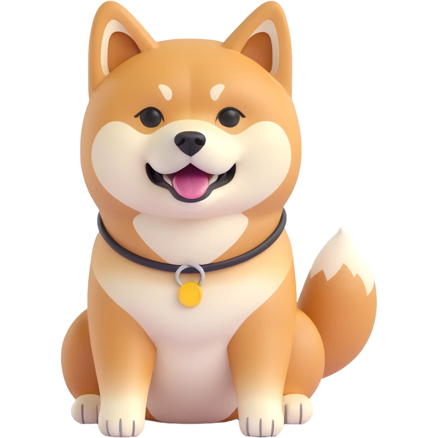 shiba inu with abs emoji