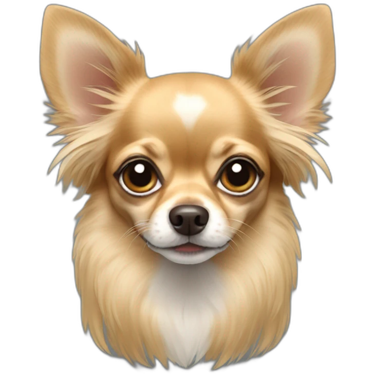 Long hair fawn chihuahua emoji