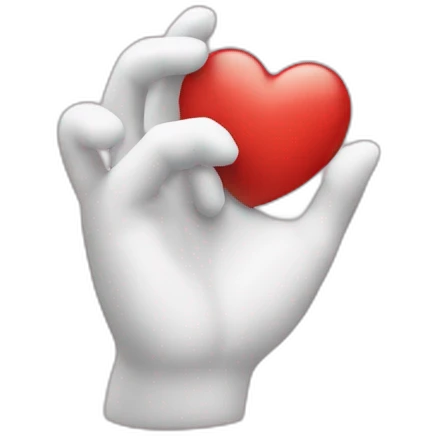 Coeur avec les main emoji