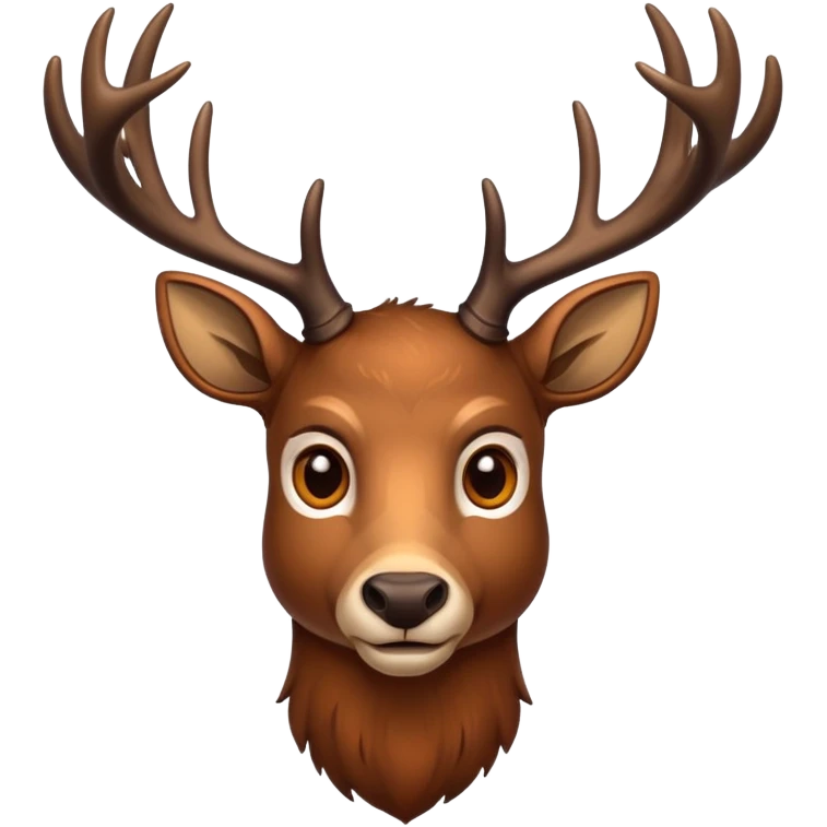 Mad deer emoji
