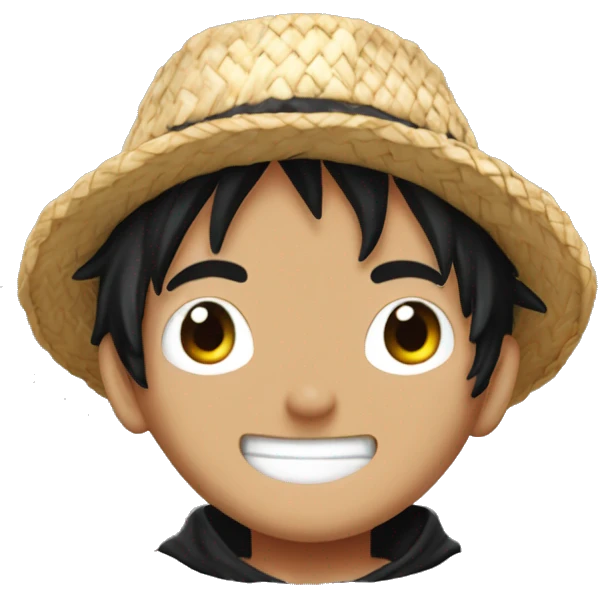 Josue Hasbun, vestido como Luffy de One Piece emoji
