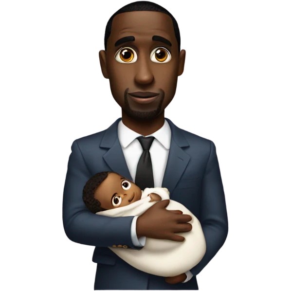 P diddy holding baby emoji