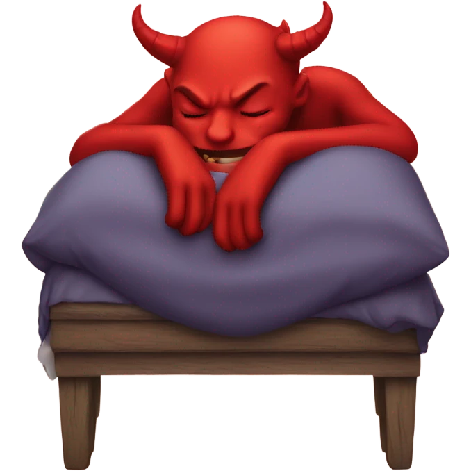 Sleeping devil emoji
