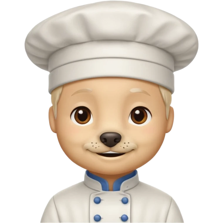 chef white dog emoji