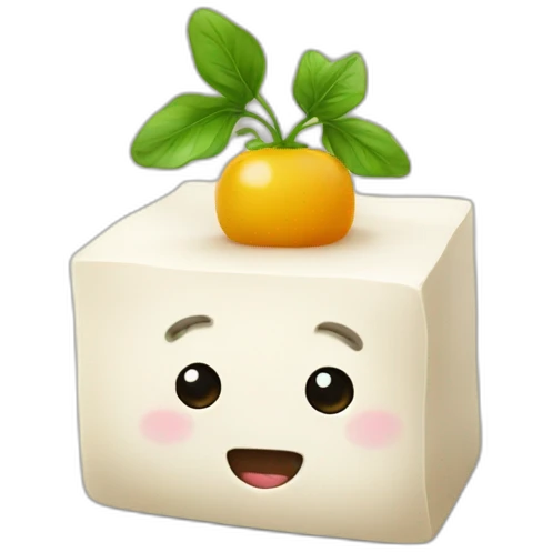 tofu without a face lol emoji