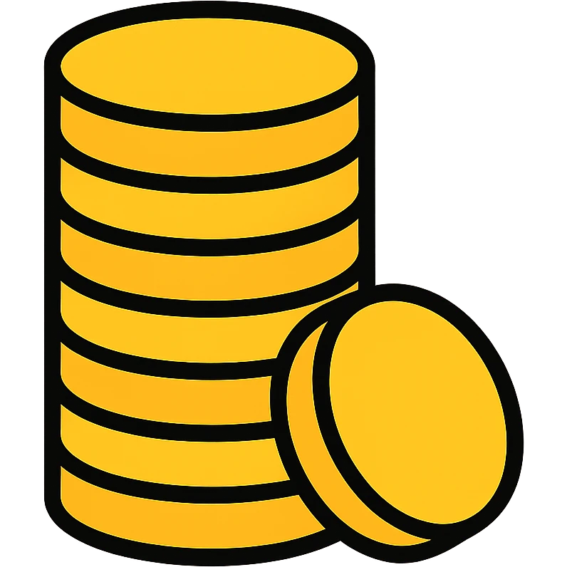 stack of coins icon emoji