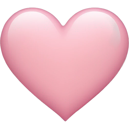 Light pink heart emoji