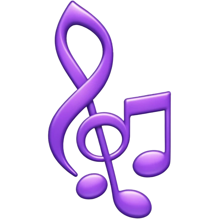 music note purple emoji