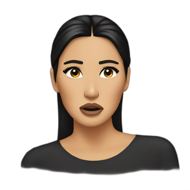 kim k crying face emoji