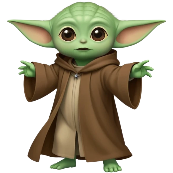 Baby yoda doing a moonwalk  emoji