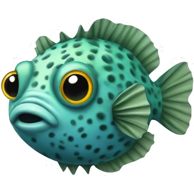 Pea puffer fish emoji
