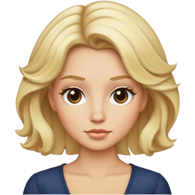 blow dry blonde  emoji