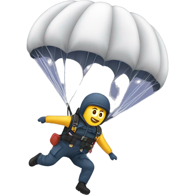 A man Parachuting  emoji