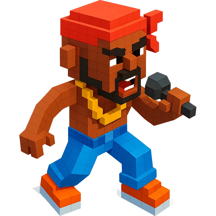2Pac with a gold chain, dynamic pose, microphone in hand, intense expression emoji