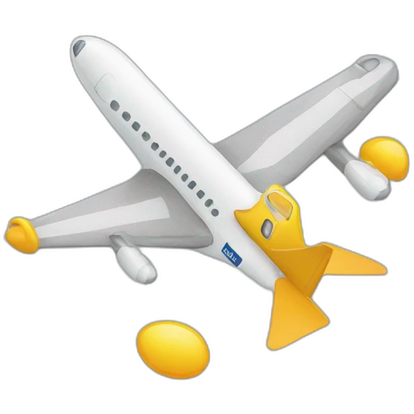 Deux tours et un avion emoji
