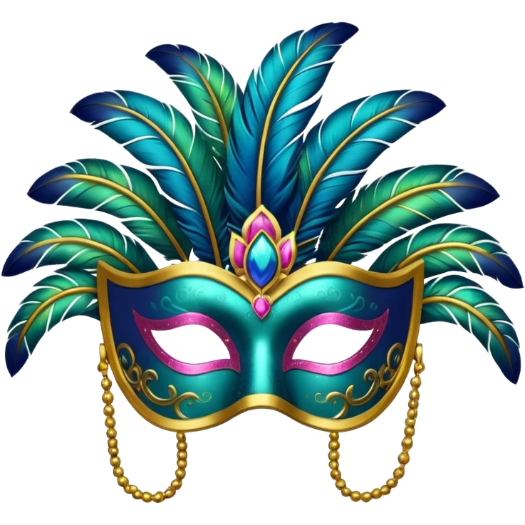 Antifaz de carnaval emoji