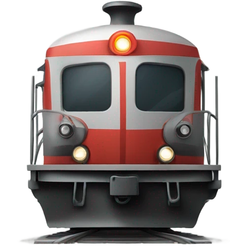 Train with horn emoji