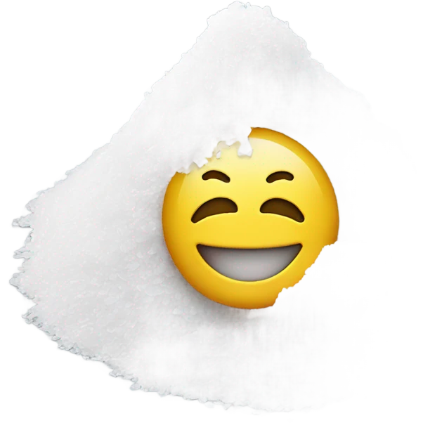 happy face with a pile of salt emoji