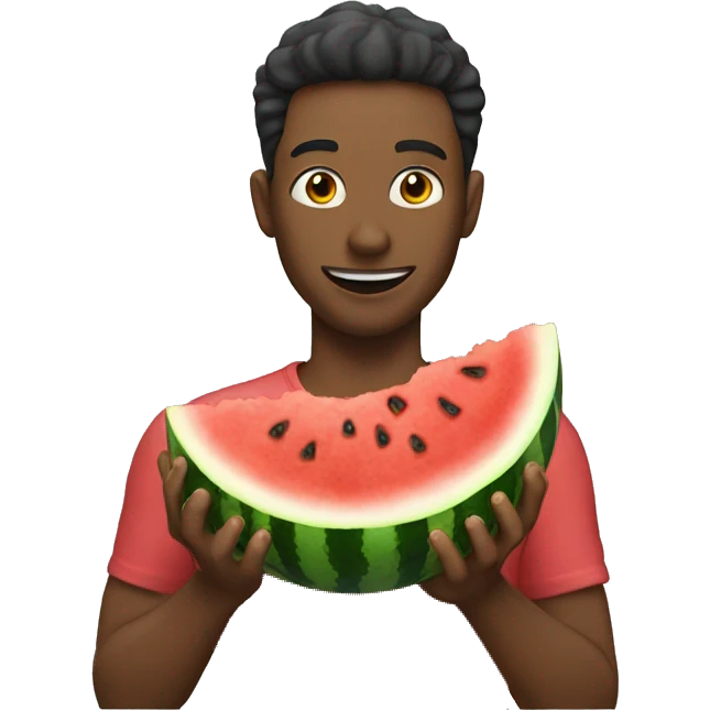 person eating watermelon  emoji