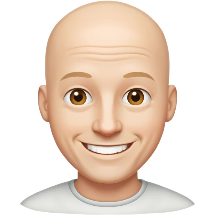 DJ  White man and bald emoji