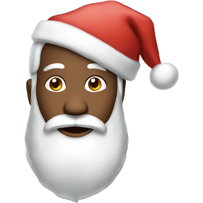 Santa with no beard  emoji