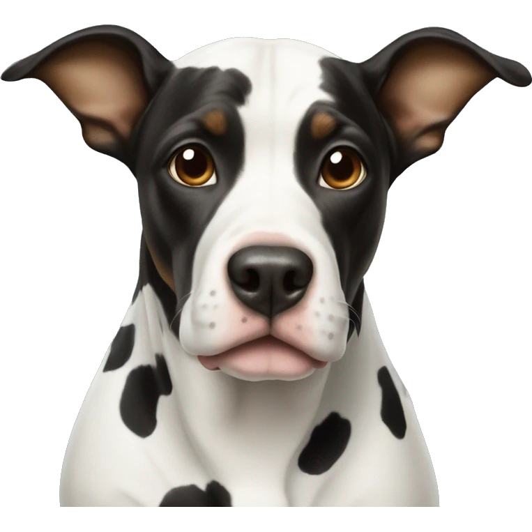 dog with cow print emoji