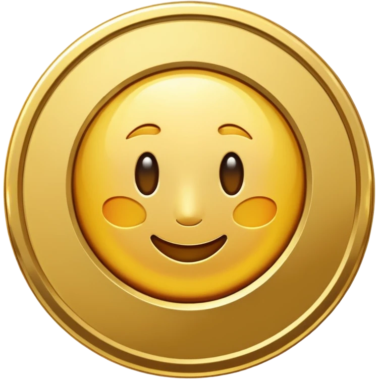 Single gold coin emoji