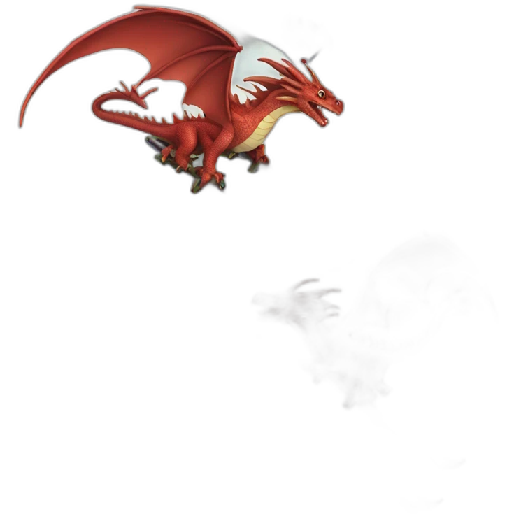 two head dragon on ski emoji