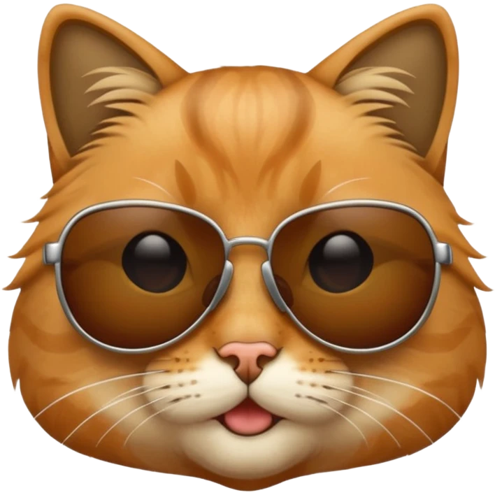 Cat wearing sunglasses emoji