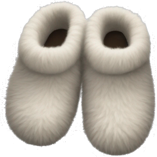 Fuzzy slippers emoji