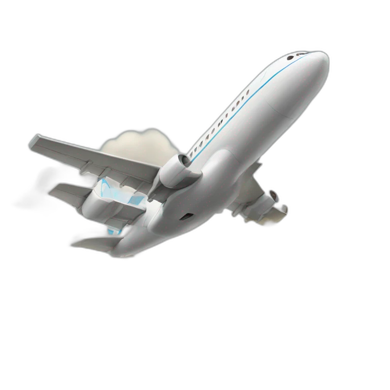 Aeroplane landing emoji