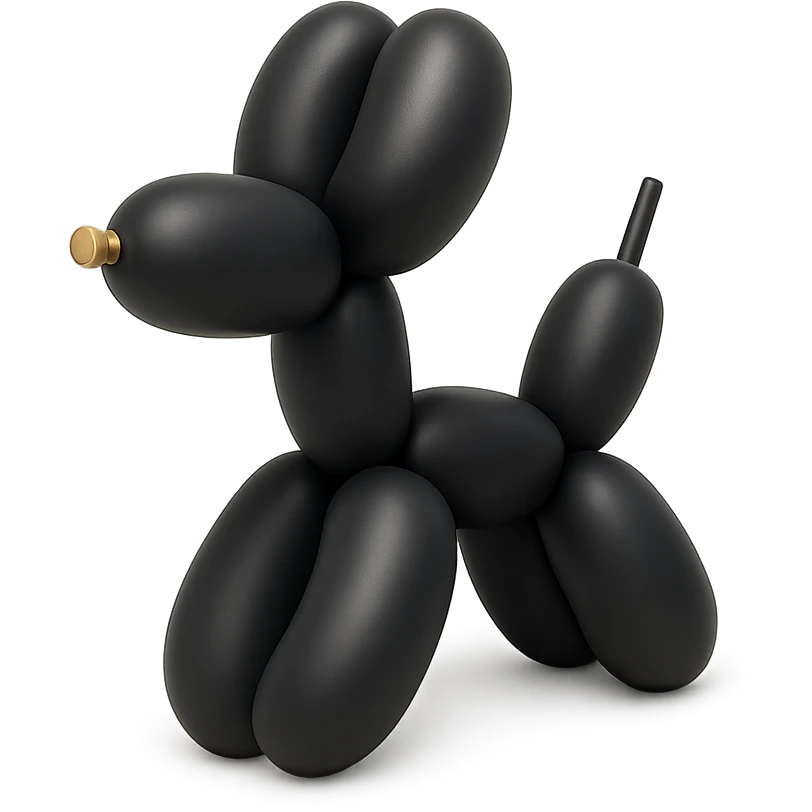 balloon dog, sitting emoji